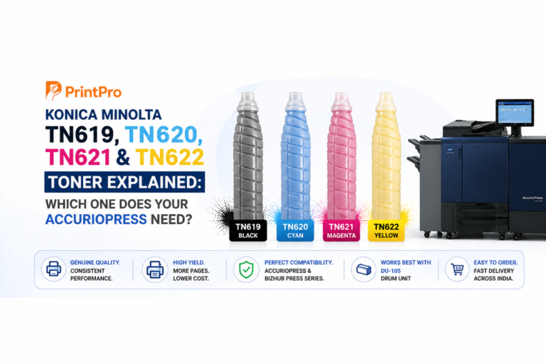 Konica Minolta TN619 TN620 TN621 TN622 toner cartridges for AccurioPress production printers