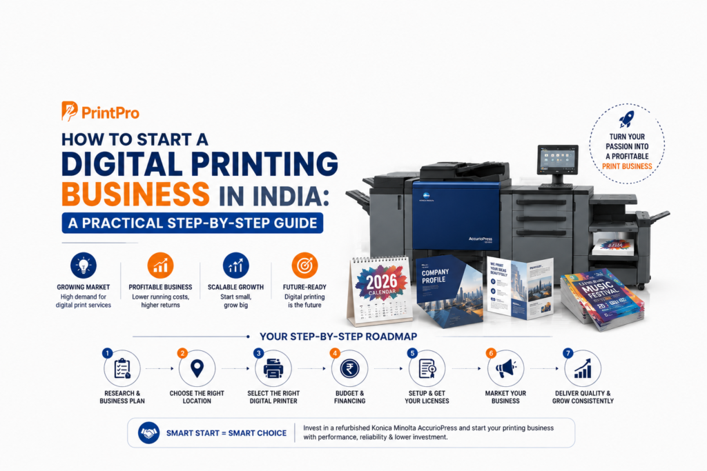 How to Start a Digital Printing Business in India — Step-by-Step Guide (2026) | PrintPro Solution