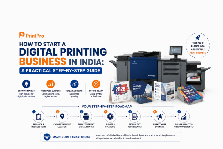 How to Start a Digital Printing Business in India — Step-by-Step Guide (2026) | PrintPro Solution